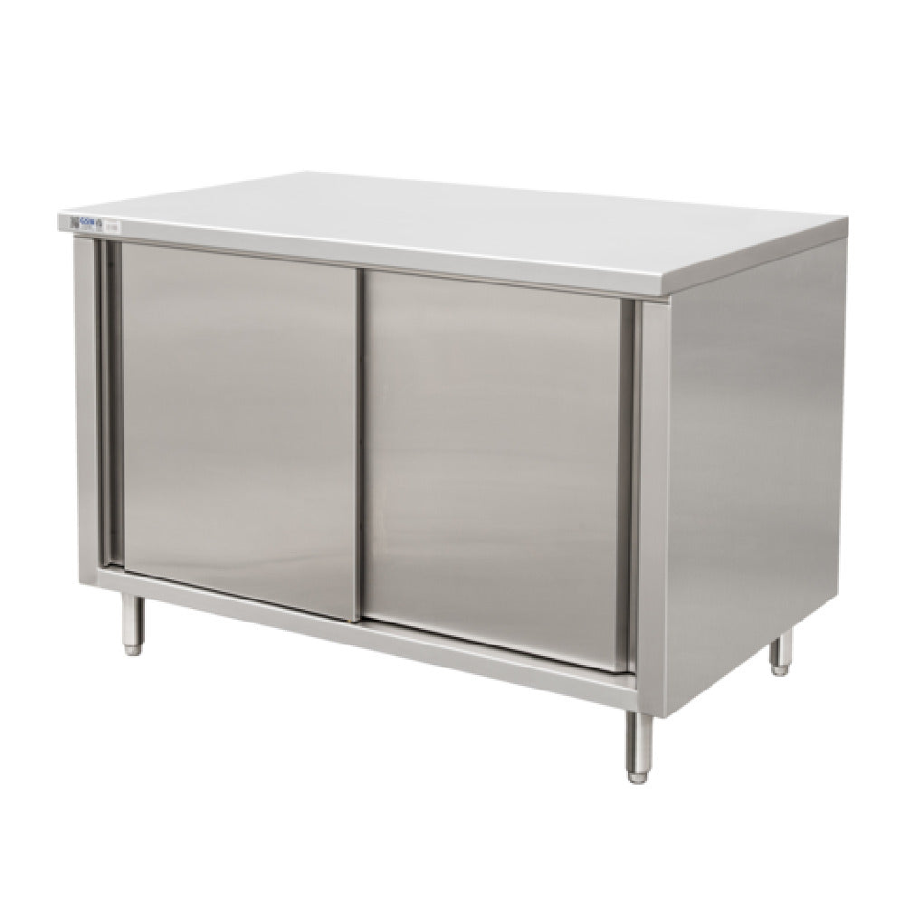 GSW USA CTD-3048S Work Table Cabinet Base With Sliding Doors 48"W X 30"D X 35"H