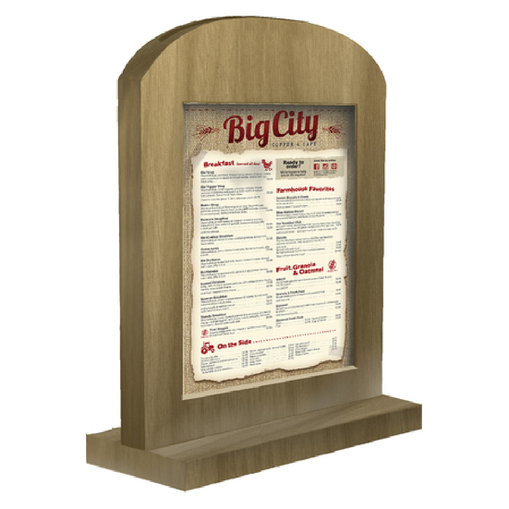 Menu Solutions WTARCH-B Table Tent 5" X 7" Insert Arched Top