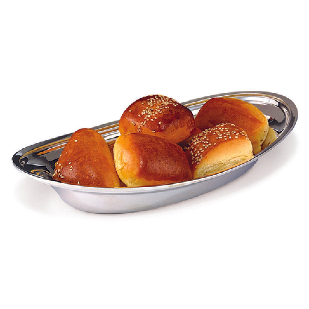 Steelite DW1612 Oval Bread Tray 12.0"L 18/10 Stainless