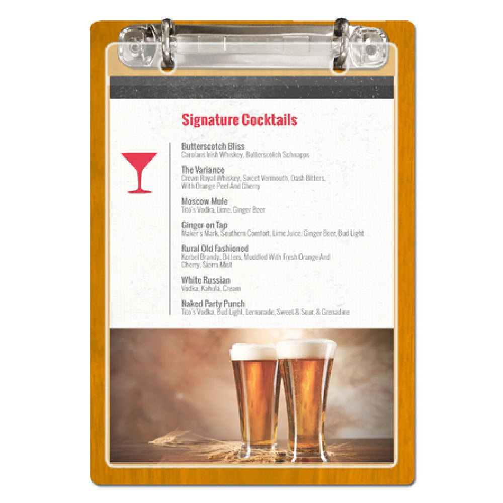 Menu Solutions WD2RNG-F Menu Board Holds 5" X 7" Inserts Single Panel