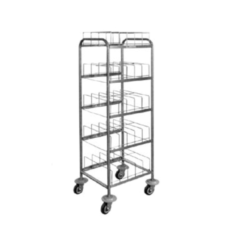 Piper Products 611-1152 - Dome Storage Cart, With (10) Cradles To Hold Domes & Underliners