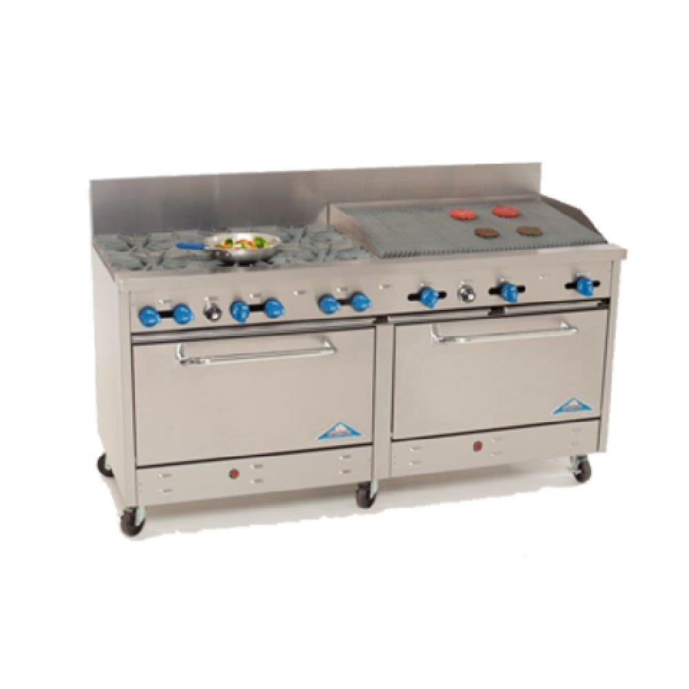 Comstock-Castle 2F330-3RB Range Gas 72" Wide