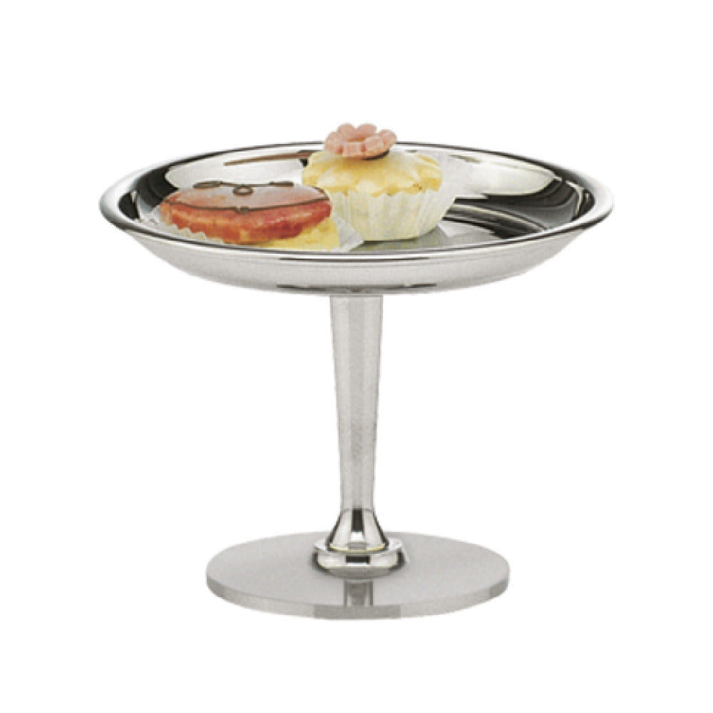 Bauscher Hepp 12.4868.1600 - Pastry Stand, 6.4" Dia. X 3-1/2"H, 18/10 Stainless Steel