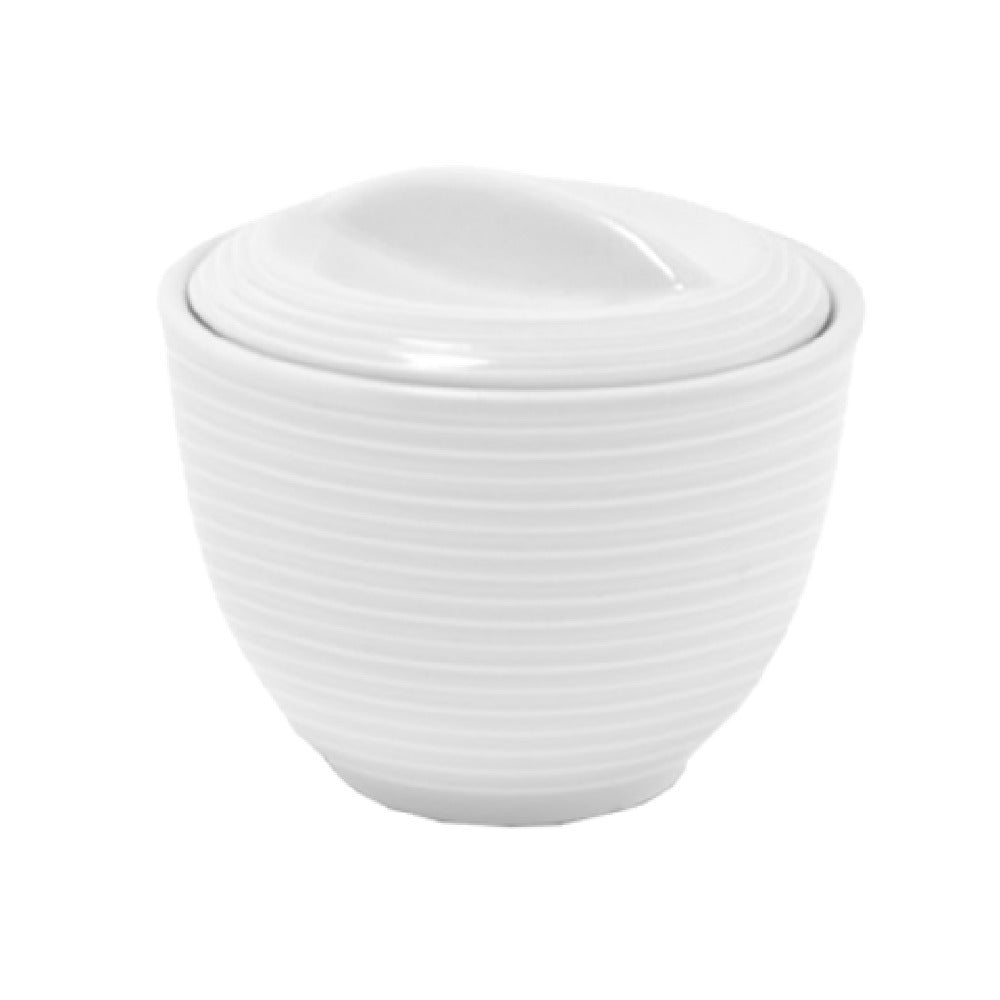 FOH TSC004WHP23 Spiral® Sugar Pot 6 Oz. 3-1/4" Dia. X 3"