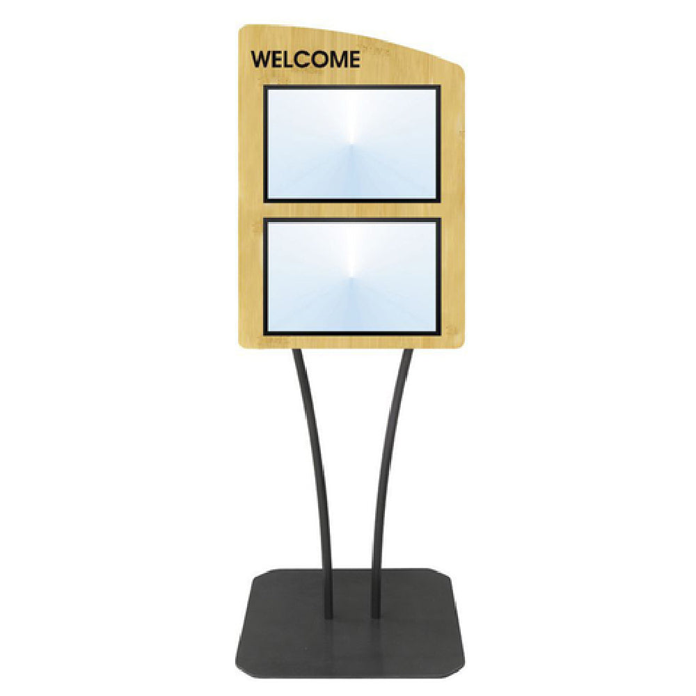 Hubert 18013 - Menu Board, 2-pocket, Floor Stand