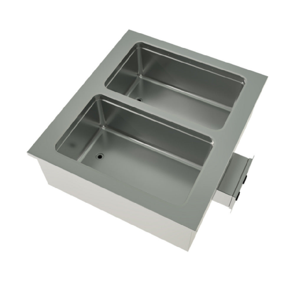 BK Resources E-HP-2 - Hot Food Well Unit, 2-Compartment, Drop-In