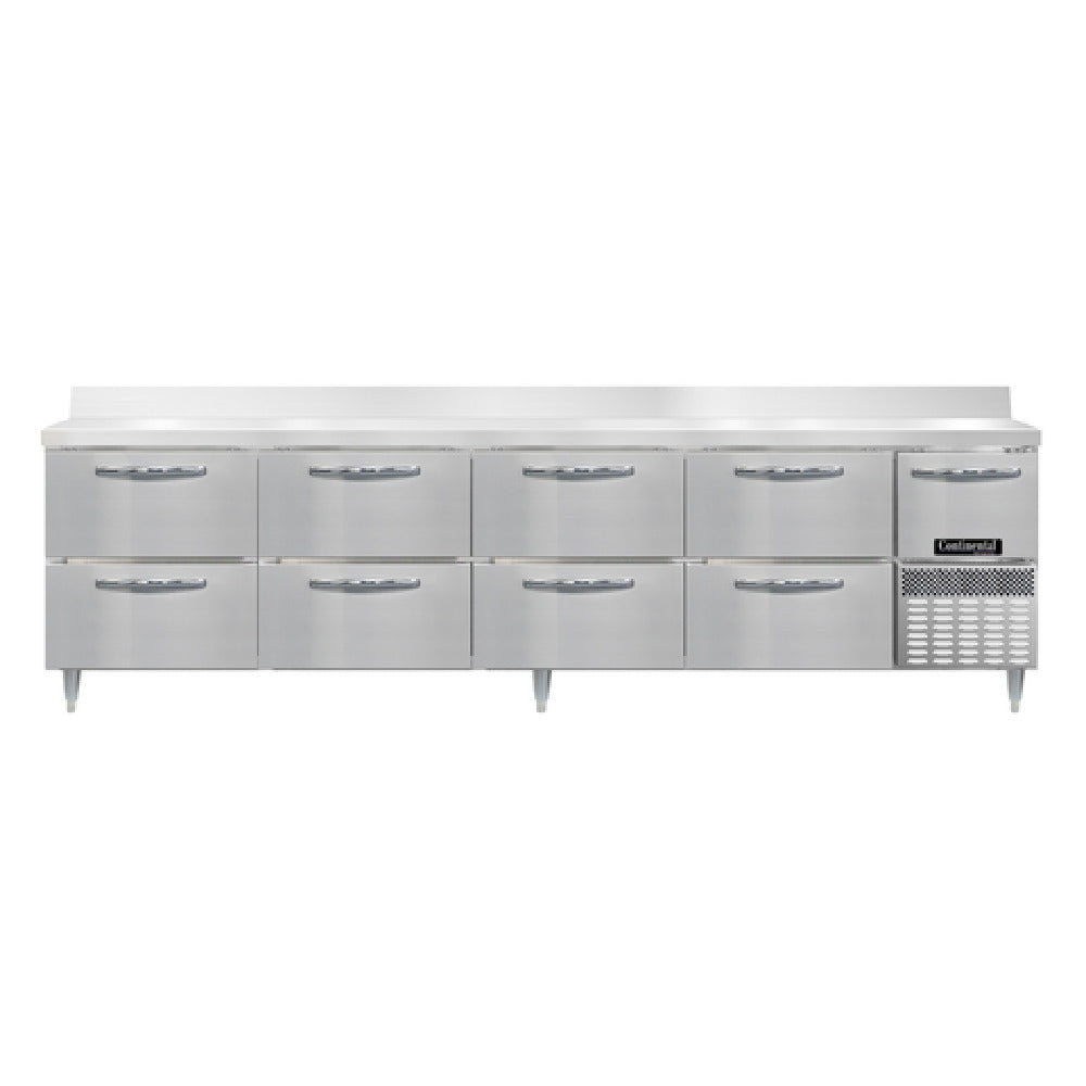 Continental Refrigerator DRA118NSSBS-D Designer Line Refrigerated Base Worktop Unit