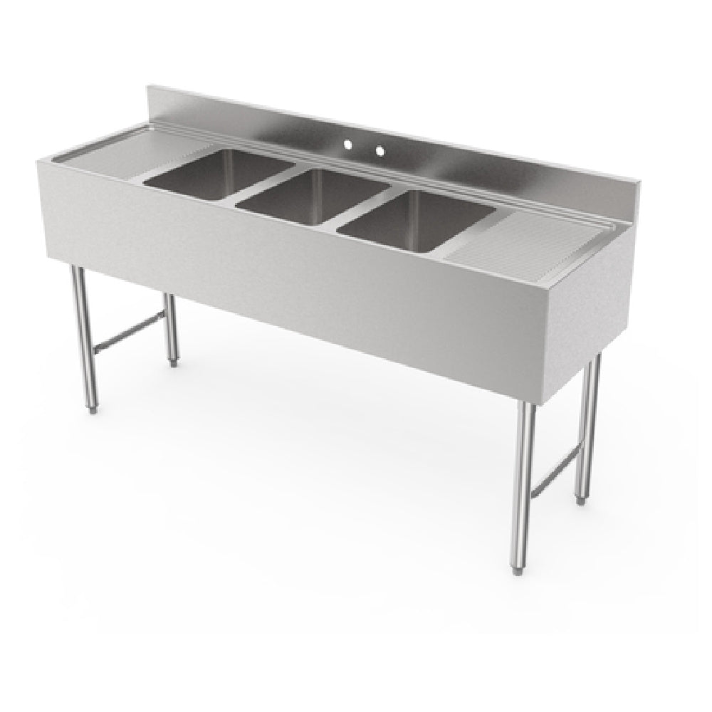 GSW USA SE10143D60B Sink Three Compartment 60"W Overall