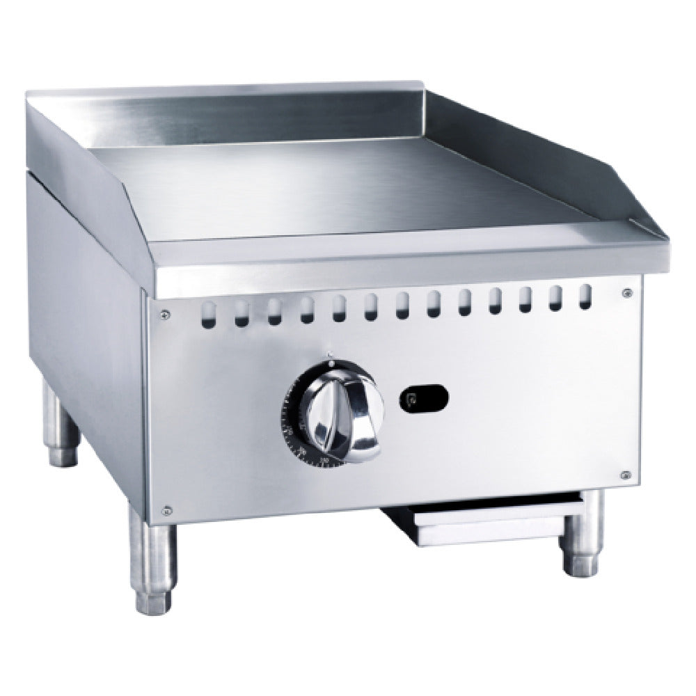 Admiral Craft BDECTG-16/NG Black Diamond Gas Griddle Countertop 16"W X 22-3/4"D