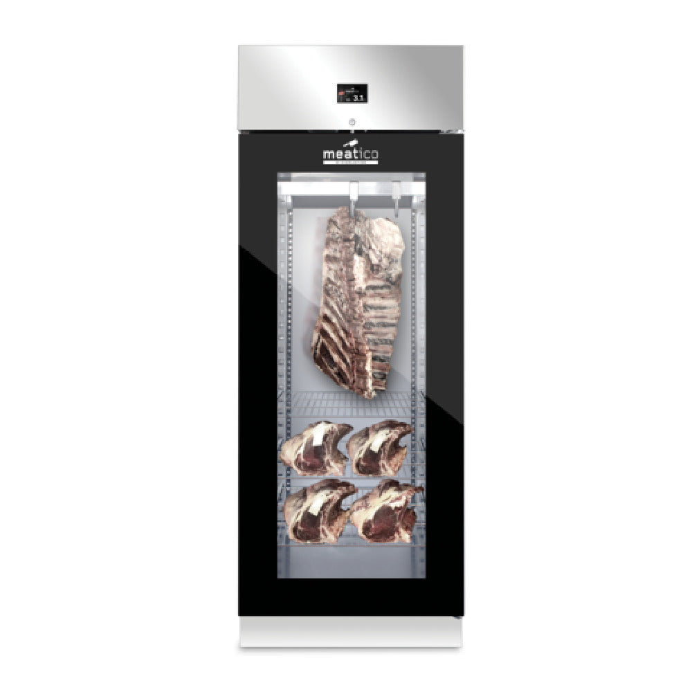 Invacus MEAT 700 Meatico Dry Aging Cabinet (1) Triple Pane Black Framed Glass Door