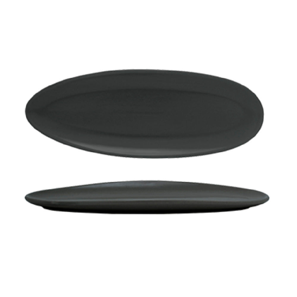 FOH DSU008BKP23 Tides™ Slim Plate 11-1/2" X 5" Oval