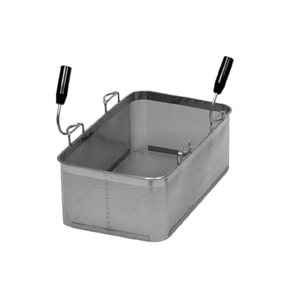 Rosito Bisani 1/1 BSKT Full Size Rectangular Pasta Basket Stainless Steel Non Slip Grip (each)