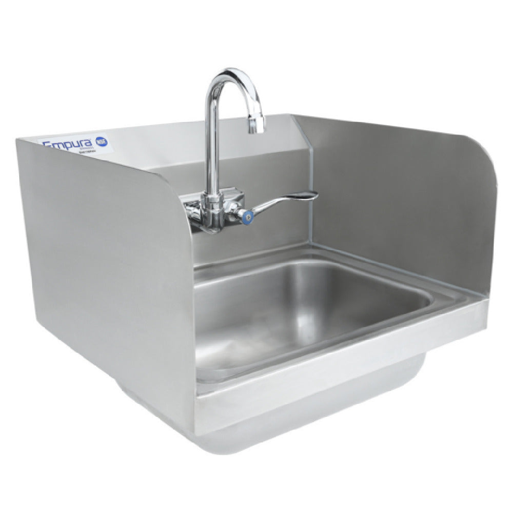 Empura EHS17SPWH - Hand Sink, 17"W X 15.5"D X 13"H, Wall-mounted