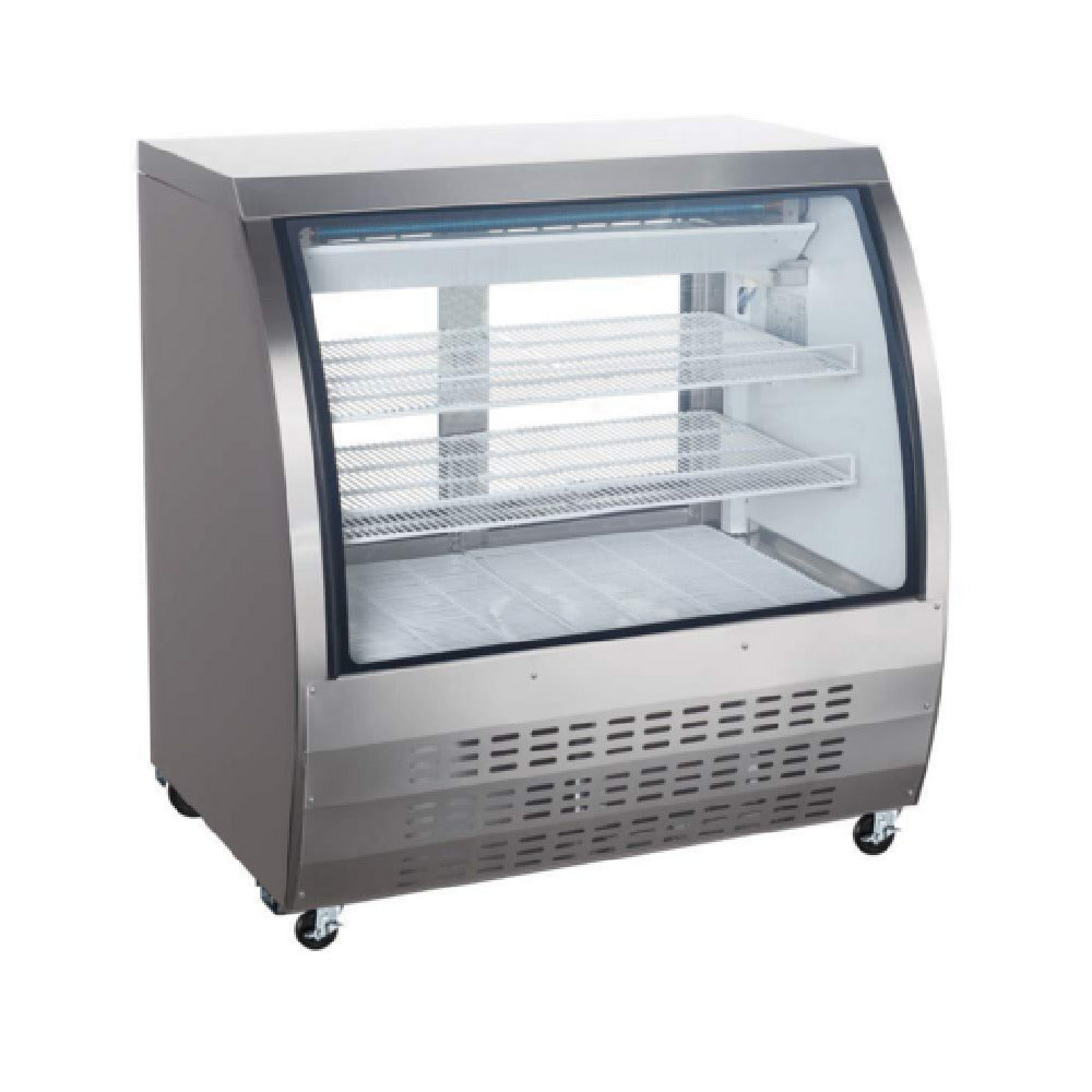 USR Brands DC36-SS Coldline Refrigerated Deli Display Case 36"W 10.0 Cu. Ft. Capacity