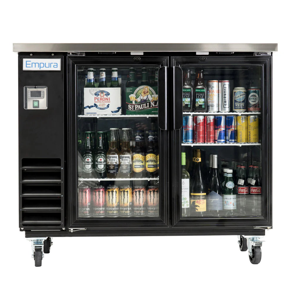 Empura Refrigeration E-KBB48-2G-24 Back Bar Cooler 49.1"W X 24.4"D X 41.7"H 12.5 Cu. Ft. Capacity