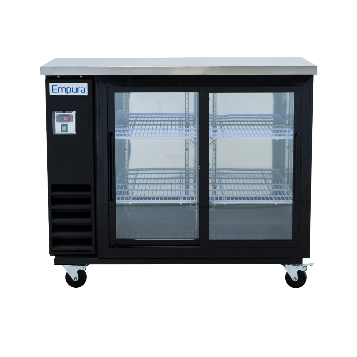 Empura Refrigeration E-KBB48-2G-24SD Back Bar Cooler 49.1"W X 24.4"D X 41.7"H 12.5 Cu. Ft. Capacity