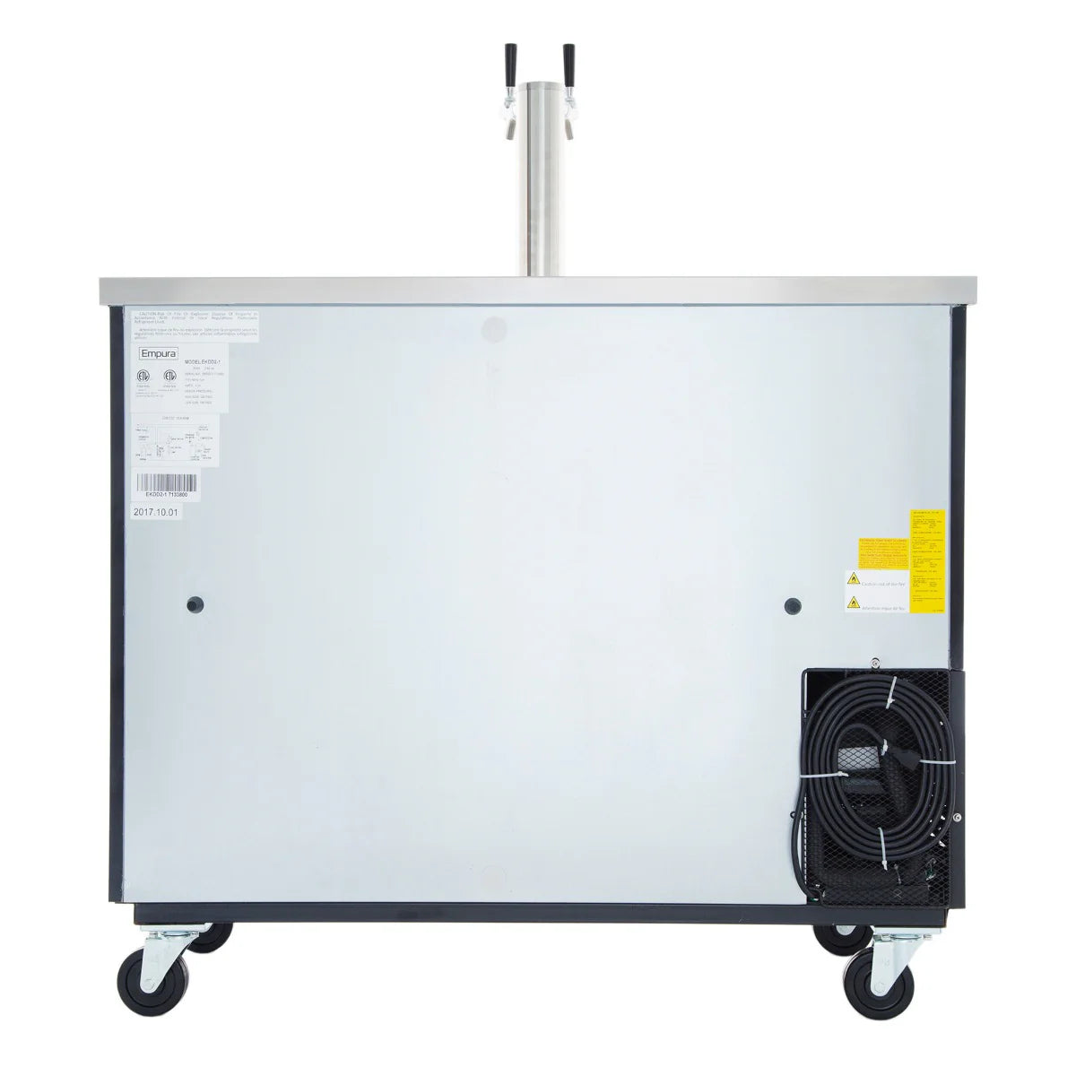 Empura Refrigeration E-KDD2-1 Direct Draw Beer Dispenser 49.1"W X 24.41"D X 41.9"H 12.5 Cu. Ft. Capacity