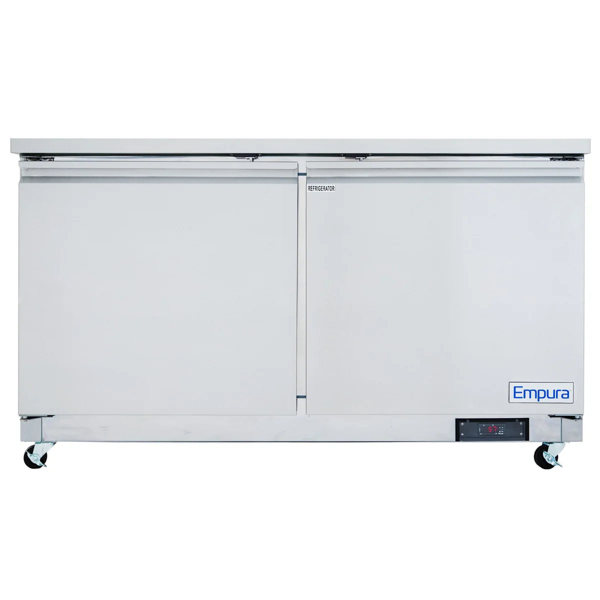 Empura Refrigeration E-KUC60F Undercounter Reach-In Freezer 61.2"W X 29.9"D X 35.5"H 13.2 Cu. Ft. Capacity