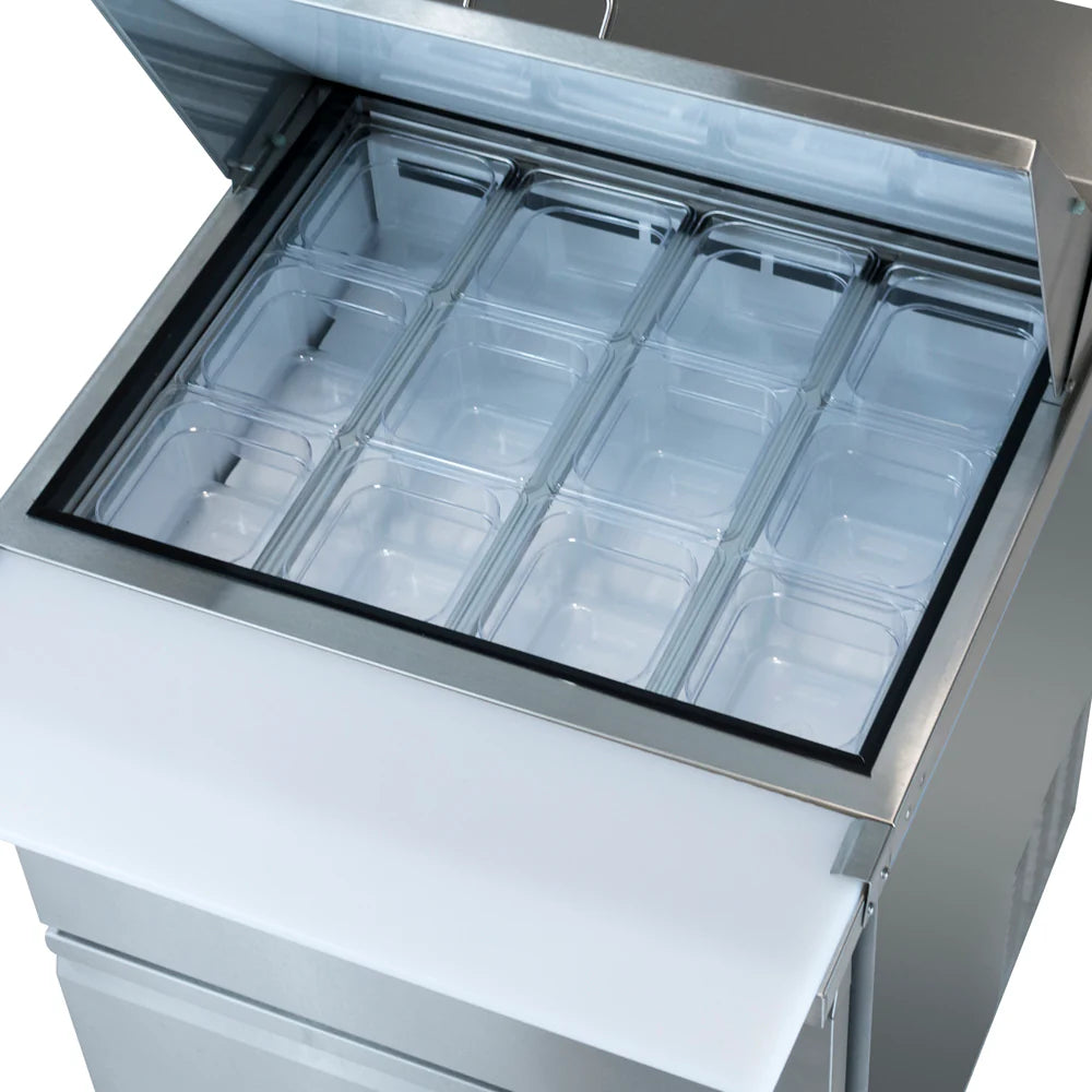 Empura Refrigeration E-KSP29M-D2 Refrigerated Sandwich/Salad Mega Top Prep Table With Drawers