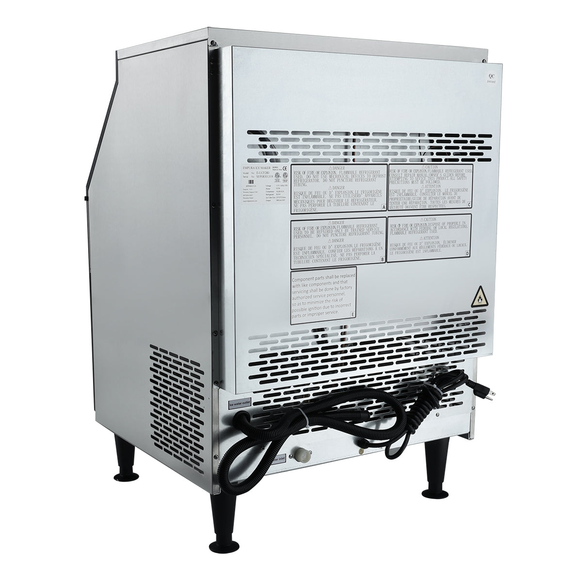 Empura Ice Machines E-UCF310 Ice Machine 26-3/16"W X 27-9/16"D X 38-1/2"H Undercounter