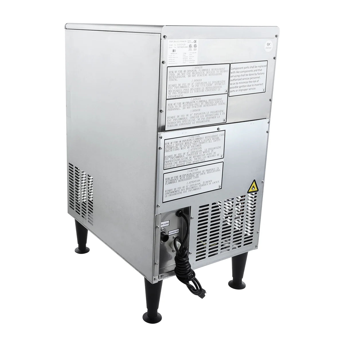 Empura Ice Machines E-UCH240 Ice Machine 26.77"W X 26.38"D X 35.43"H Undercounter