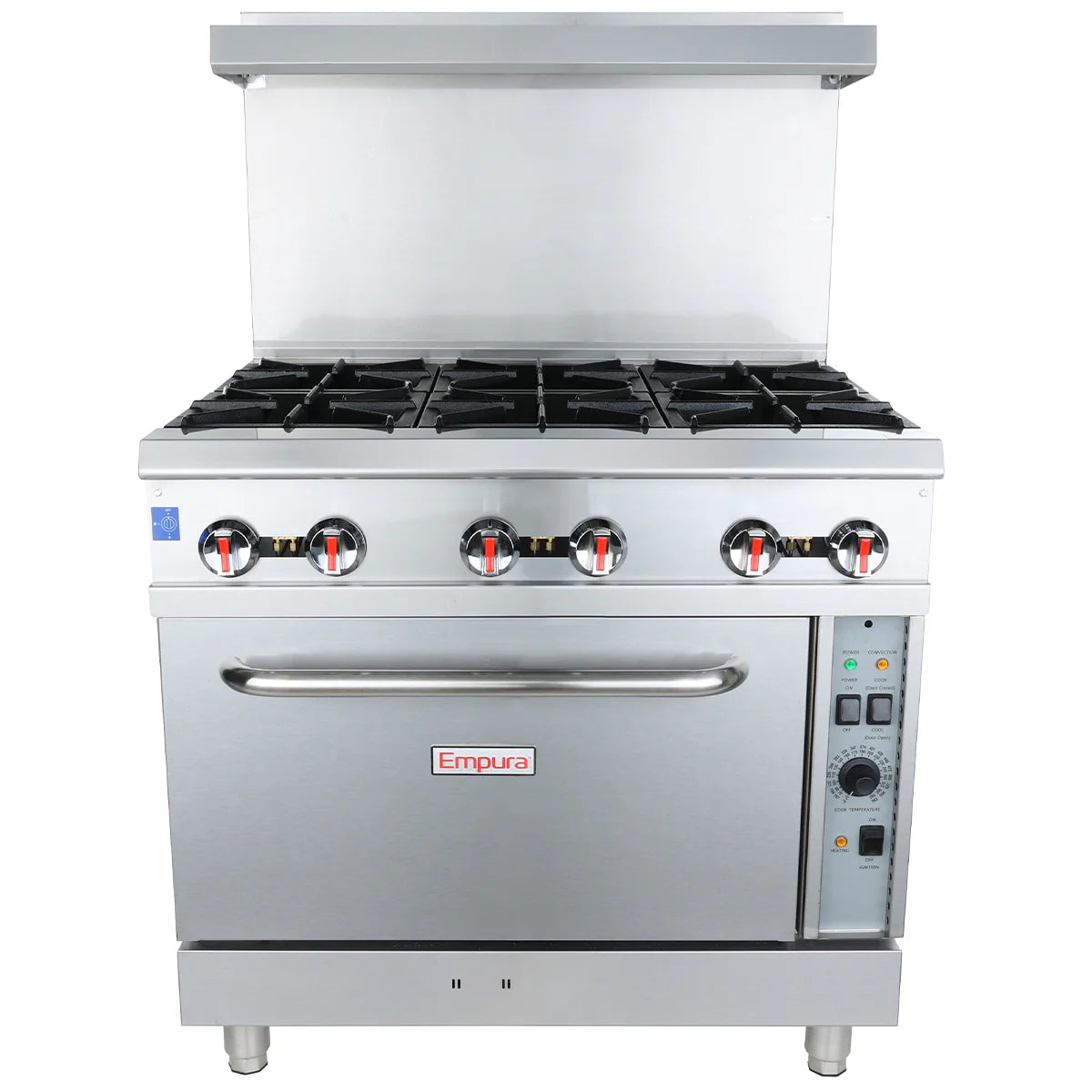 Empura Equipment EGR-36C_LP Single Base Gas Range Liquid Propane 36"W X 35"D X 56-1/2"H