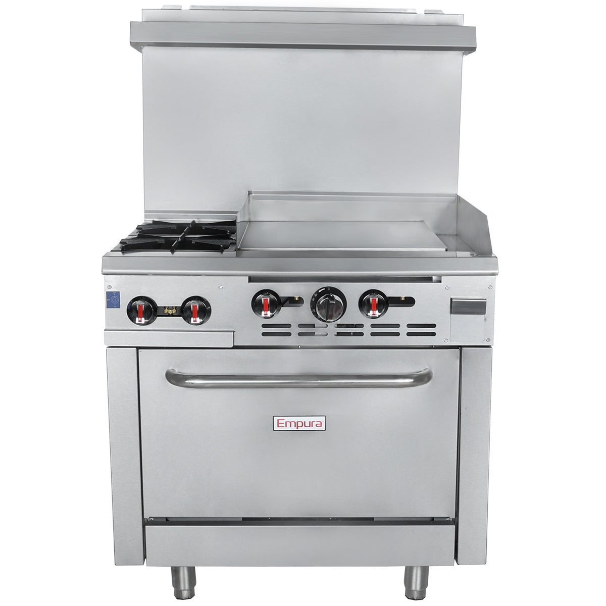 Empura Equipment EGR36-G24_NAT Single Base Gas Range Natural Gas 36"W X 32-5/8"D X 60-1/8"H