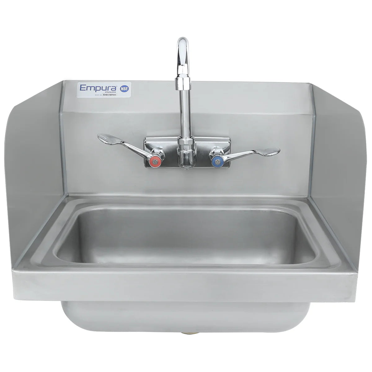 Empura Stainless EHS17SPWH Hand Sink 17"W X 15.5"D X 13"H Wall Mounted