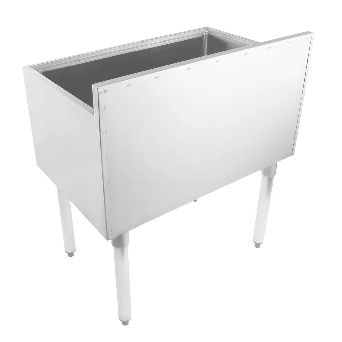 Empura Stainless EIB1830 Underbar Ice Bin 30"W X 18.5"D X 32.98"H 3" Backsplash