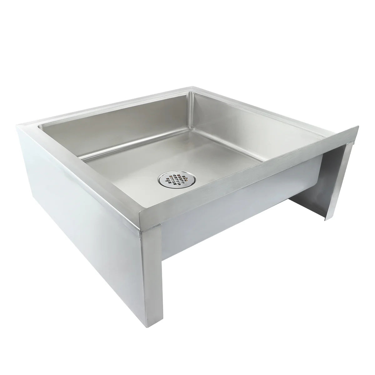 Empura Stainless EMS242406 Mop Sink 28"W X 28"D X 10.24"H Bowl 24 X 24 X 6"