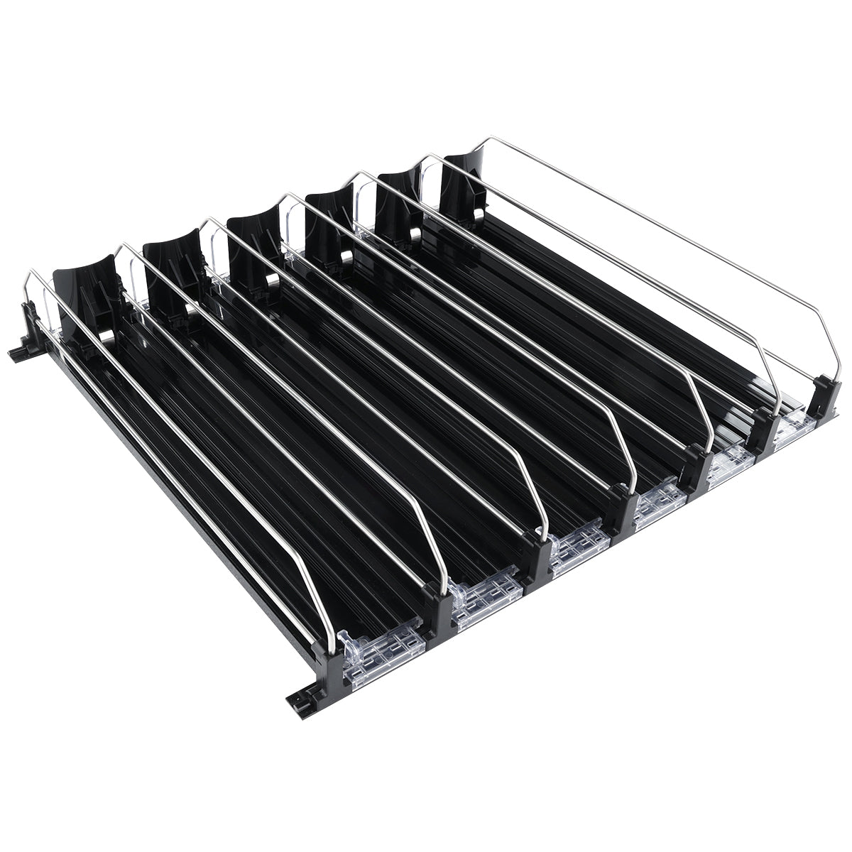 Optional Black 6 Lane Pusher Bundle Per Shelf Add-on Accessory Compatible with EGM-36B