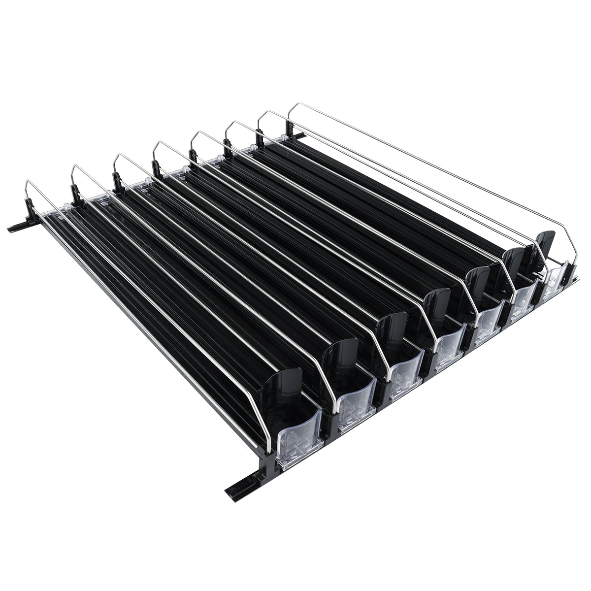 Optional Black 7 Lane Pusher Bundle Per Shelf Add-on Accessory Compatible with EGM-75B
