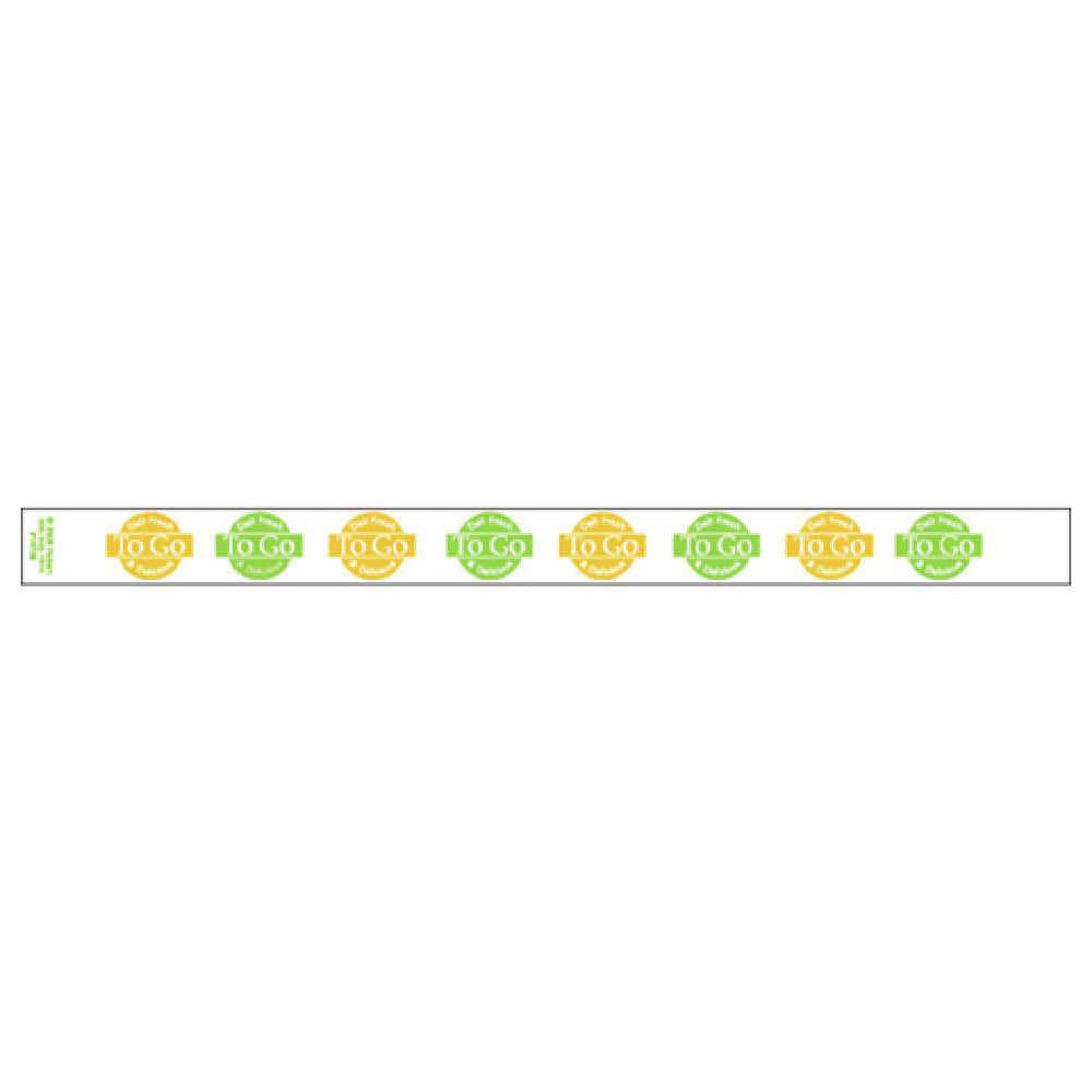 Hubert 14739 - Band-It Food Label, "Deli Fresh & Delicious To Go", 13-3/4" X 1"
