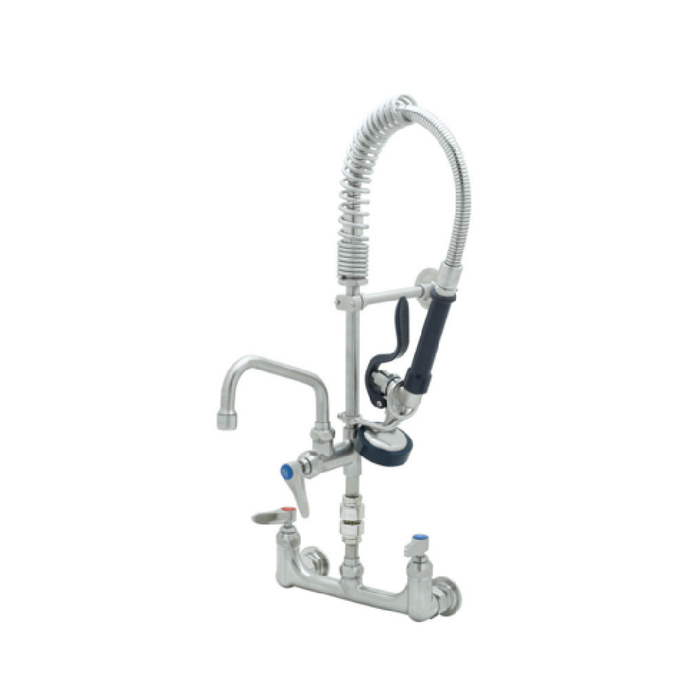 T&S Brass SMPK-8WLN-08 Mini Pre-Rinse Unit 8" Wall Mount Mixing Faucet Add-on Faucet