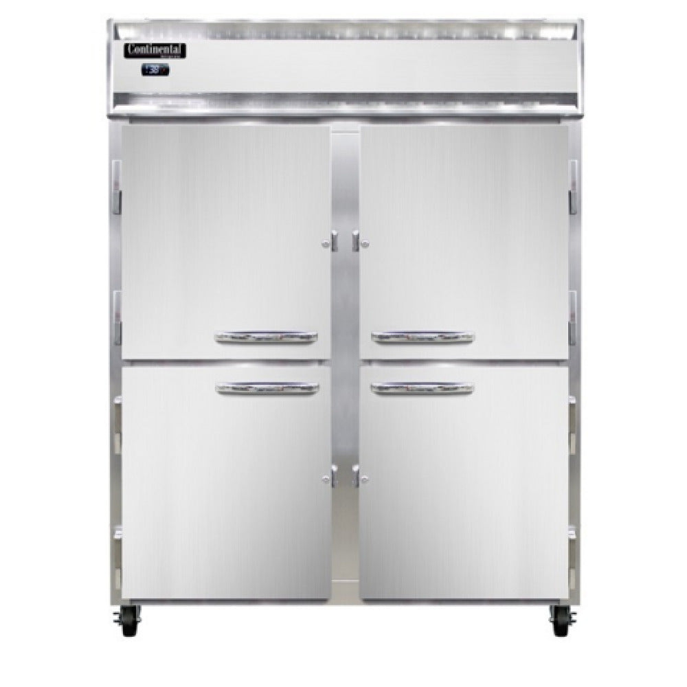 Continental Refrigerator 2RENPTHD-SD-GD Extra-Wide Refrigerator 52 Cu. Ft. Capacity