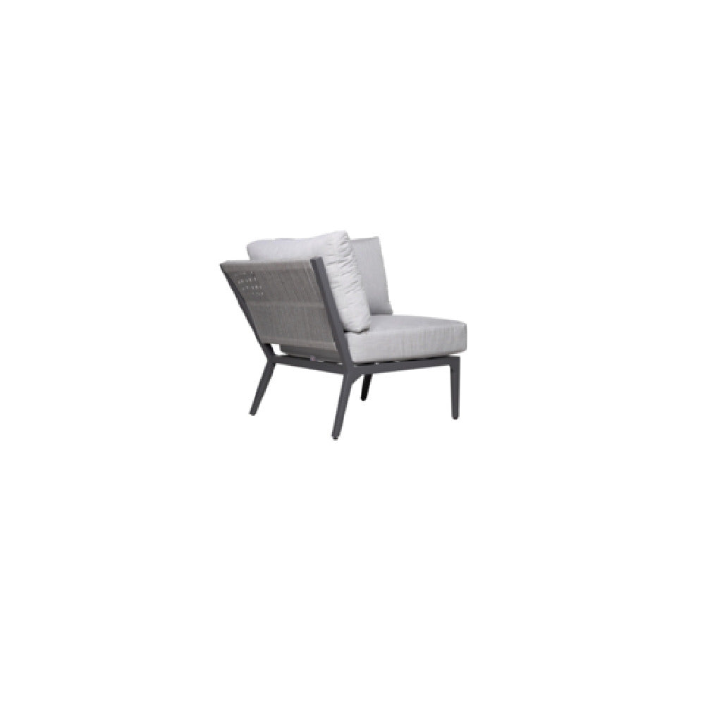 Plantation Prestige Commercial Furniture 8810100-015402 Acadia Corner Section Gunmetal Grey Finish