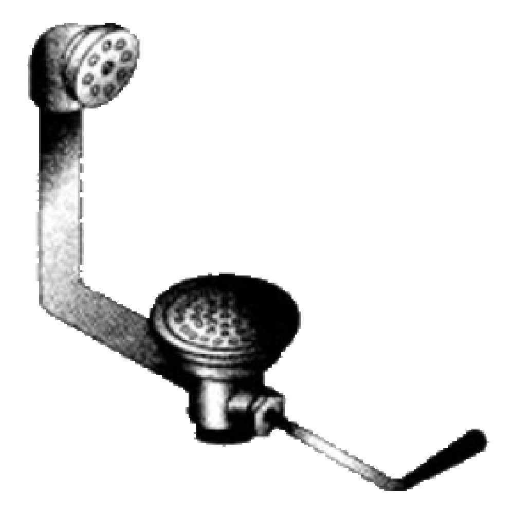 SPG US-LDO - Universal Stainless Twist Handle Lever Drain With Overflow, 1-1/2" Or 2" Drain