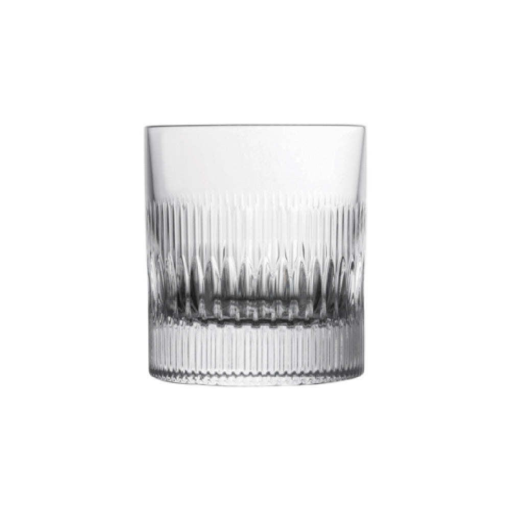 Steelite 680RCR396 Cut DOF Glass 9.75 Oz. (H 3-3/4" M 3-1/4" T 3-1/4" B 3-1/8") EcoCrystal