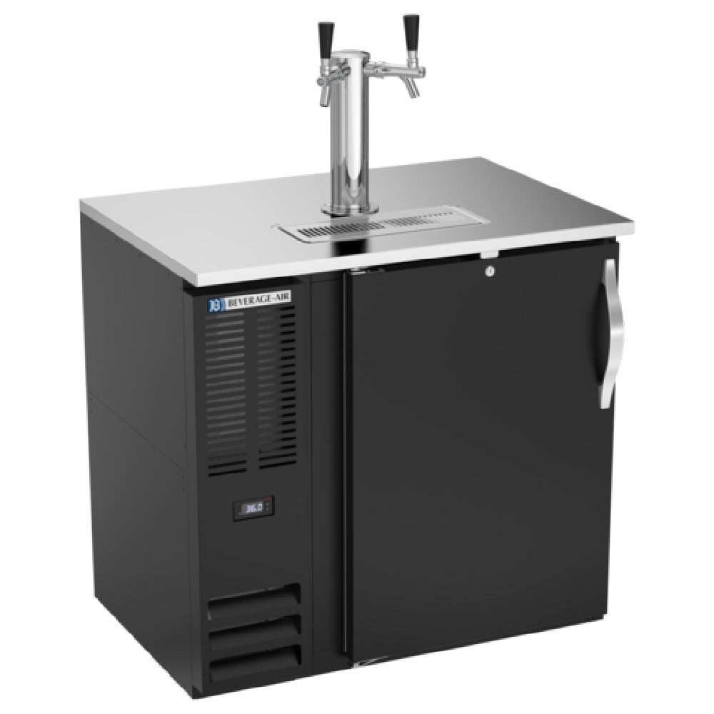 Beverage Air DDN36HC-B - Draft Beer Cooler, 36"W X 26-3/8"D X 49-5/16"H, 8.43 Cu. Ft.