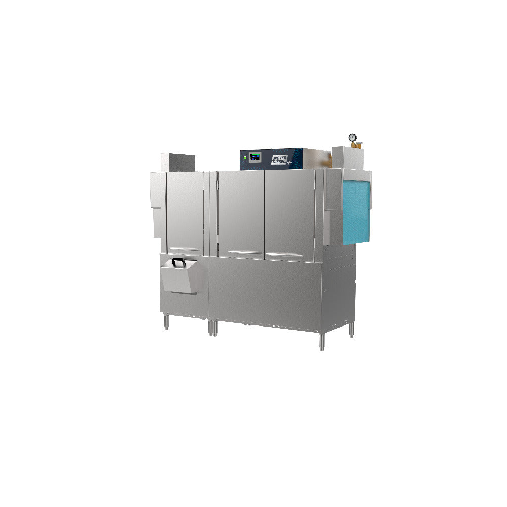 Moyer Diebel MD-66+ - Pro Series Rack Conveyor Dishwasher, 66” W, (44” Single Tank + 22” Prewash With Removable Scrap Basket)