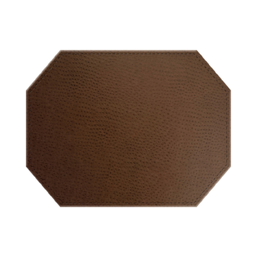 Risch TABLEMATOCT-CH 17X13 Chesterfield Ostrich Texture Faux-leather Table Mat (specify Color)