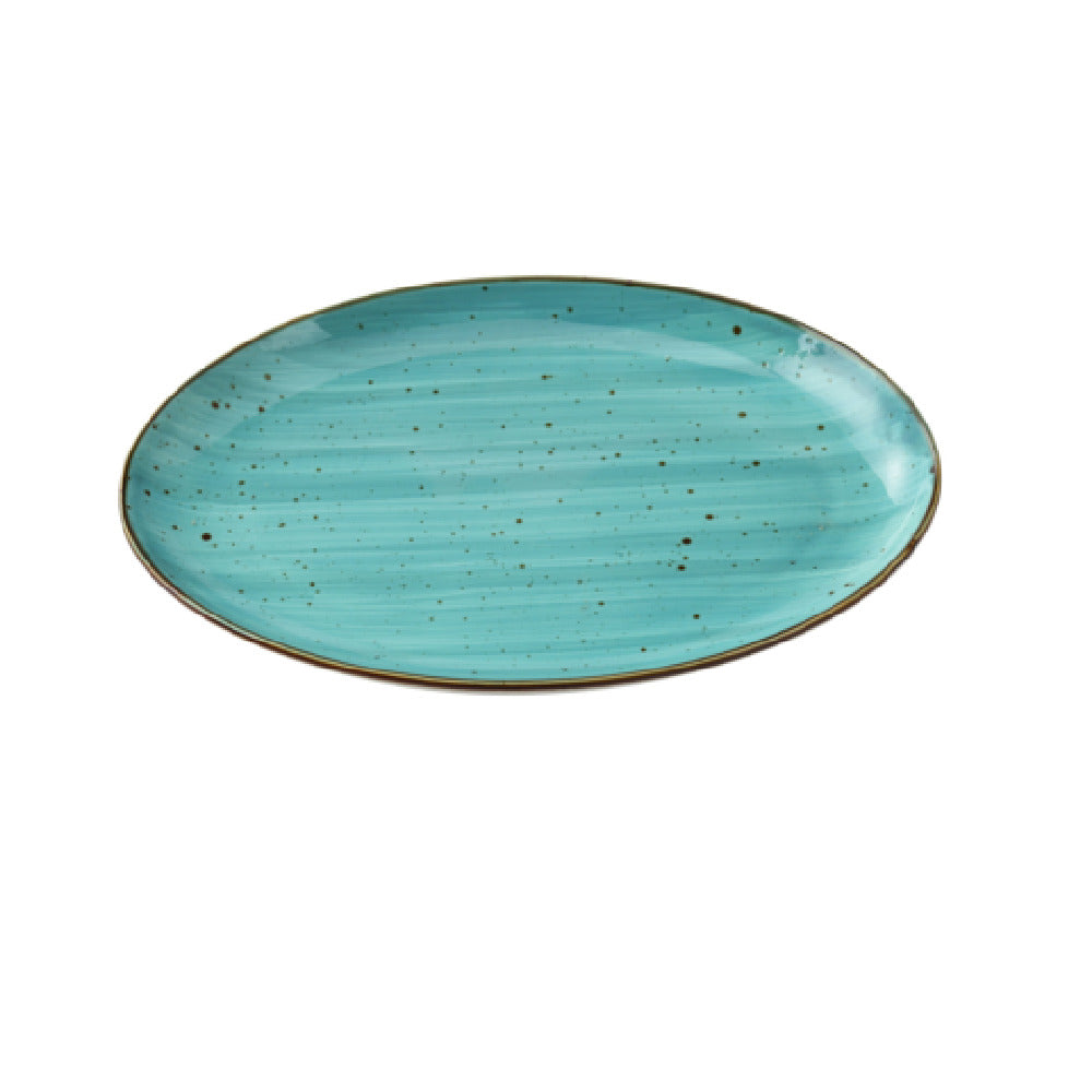 Yanco LY-2112TQ Lyon Platter 12"L X 8-1/4"W X 1-1/4"H Oval
