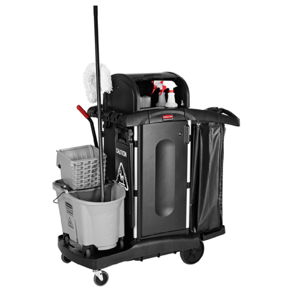 Rubbermaid 1861427 - High Security Executive Janitorial Cleaning Cart, 7.25 Cu.ft. Storage Capacity