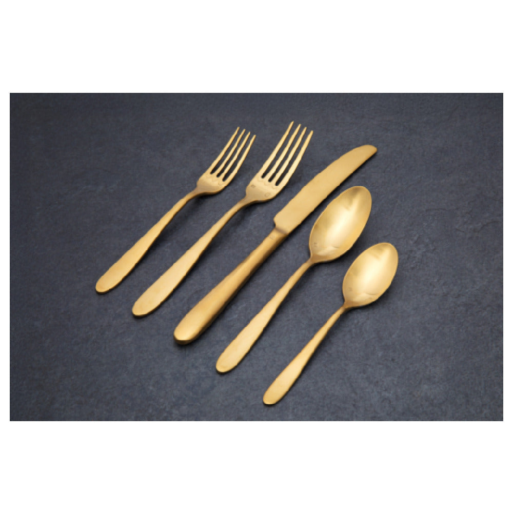 1880 Hospitality T017KPTF - Mascagni Table Knife, 9.25", Brush Gold