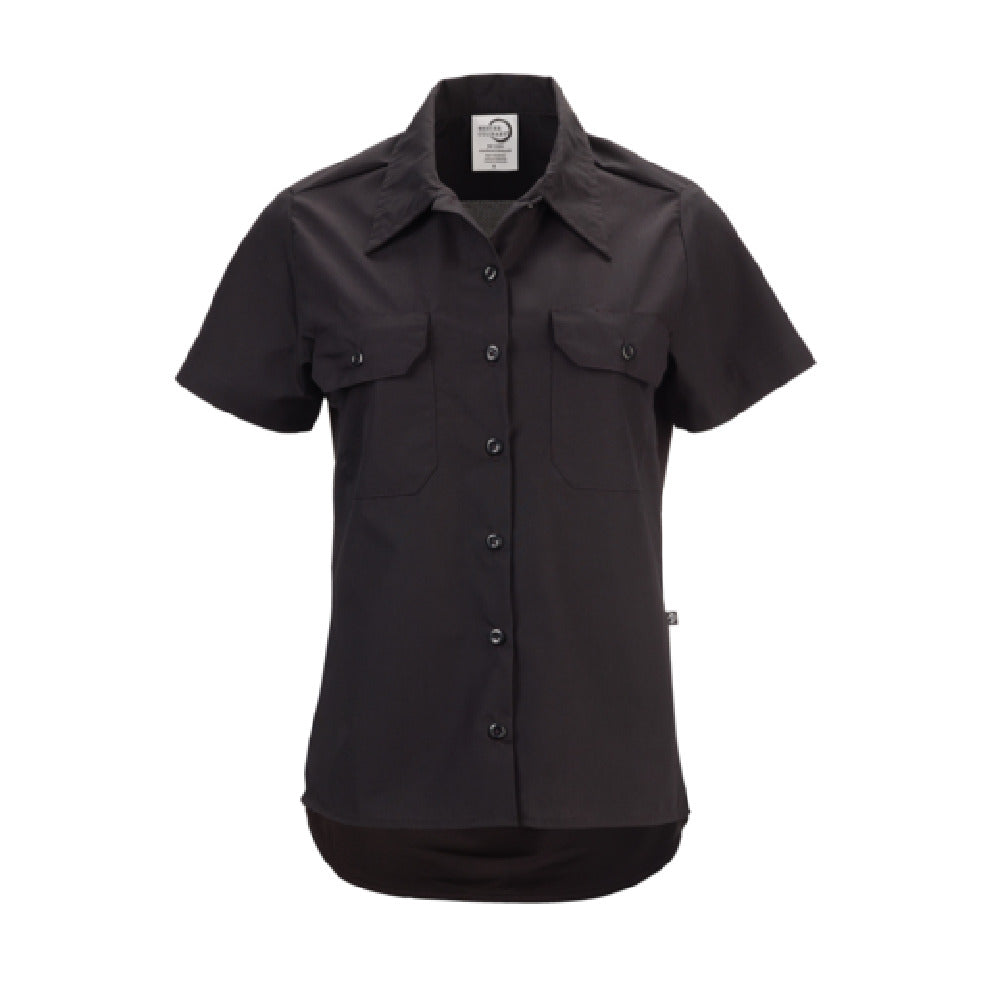 Mercer M60350BKXXS - Metro Edge® Brewer/Work Shirt, Women's, (7) Traditional Buttons