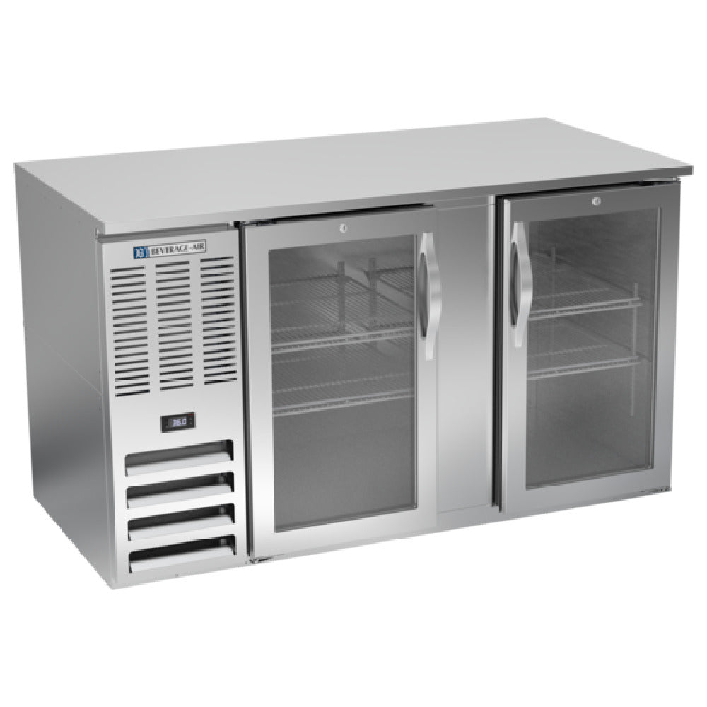 Beverage Air BB58HC-1-FG-S - Refrigerated Food Rated Back Bar Storage Cabinet, Two-section