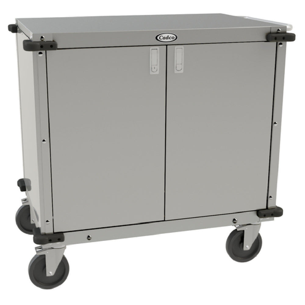 Cadco CC-LUC Locking Utility Cart Enclosed (1) Adjustable Storage Shelf