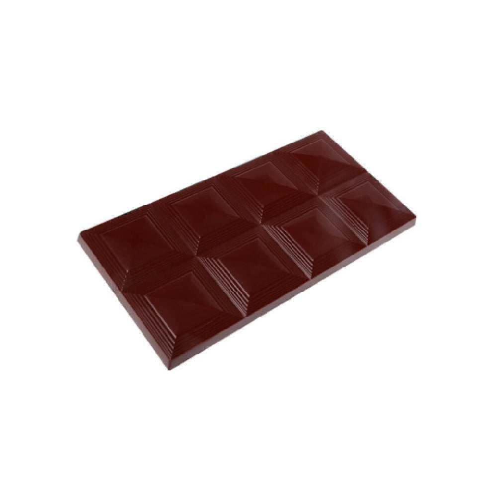 Matfer 380239 Matfer Bourgeat 8-Square Bar Chocolate Mold Sheet 3 Cavities