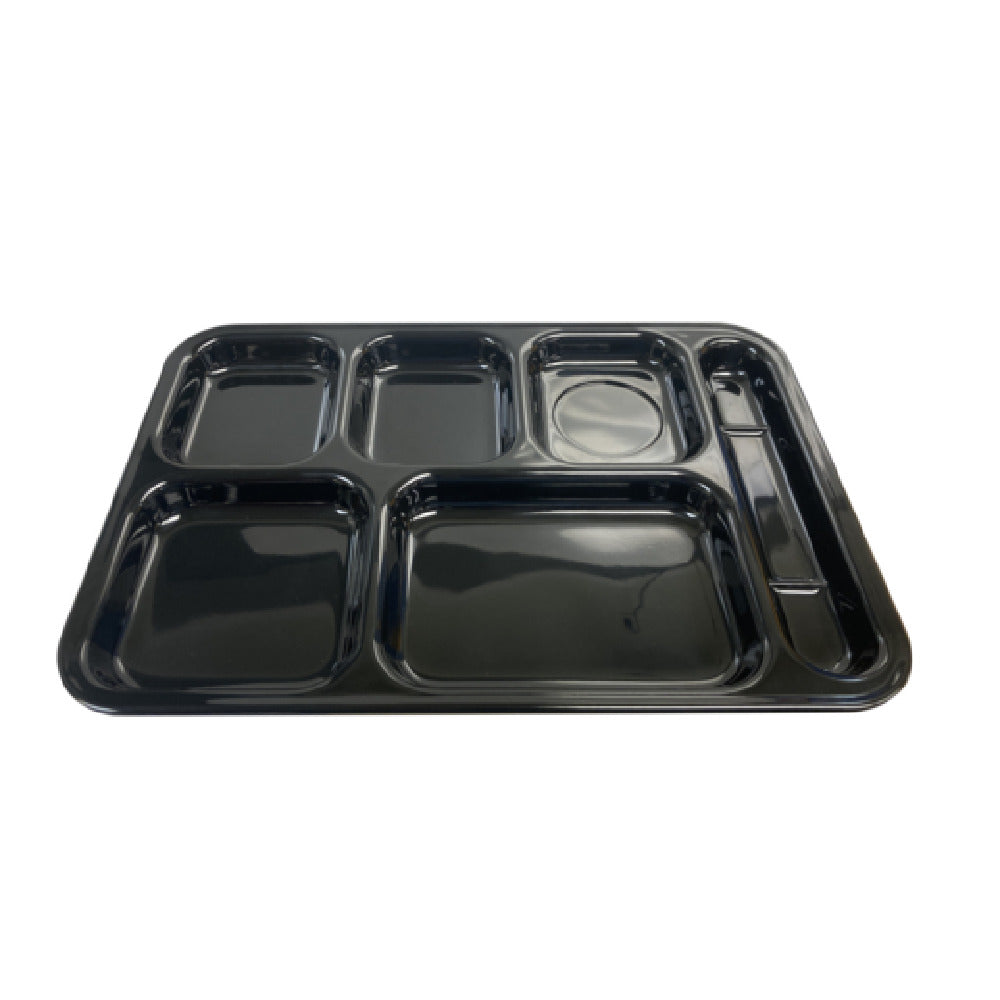 Thunder Group ML802BK Tray 14-1/2"W X 10"D X 7/8"H Right Hand (6) Compartment