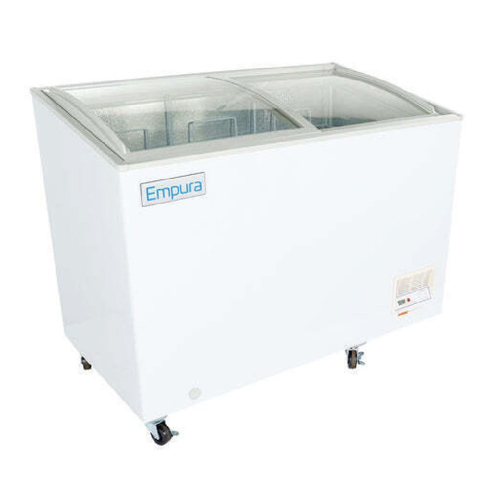 Empura E-CFCG-10 - Oblique Curved Lid Chest Freezer, 47.05"W X 25.75"D X 36.89"H